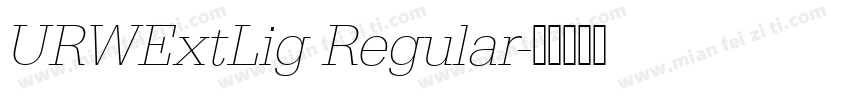 URWExtLig Regular字体转换